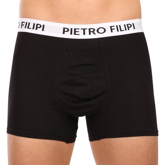 3PACK Boxers para hombre Pietro Filipi negro (3BCL006)