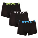 3PACK Boxers para hombre Styx goma deportiva multicolor (G9606162)