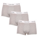 3PACK Boxers para hombre Calvin Klein gris (U2664G-KS0)