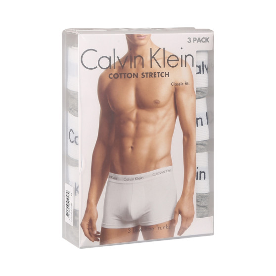 3PACK Boxers para hombre Calvin Klein gris (U2664G-KS0)