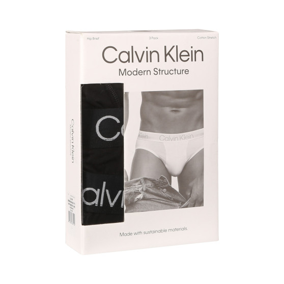 3PACK calzoncillos para hombre Calvin Klein negro (NB2969A-7VI)