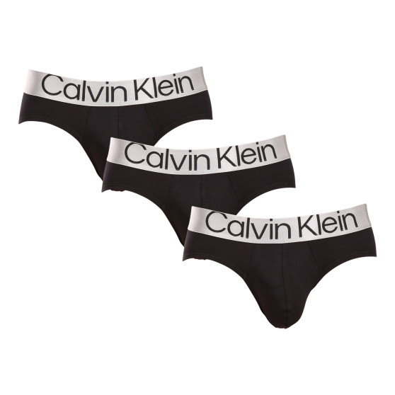 3PACK calzoncillos para hombre Calvin Klein negro (NB3129A-7V1)