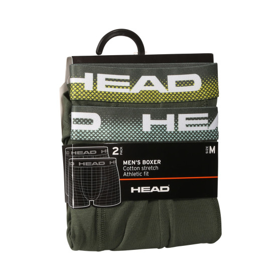 2PACK Boxers para hombre HEAD verde (701226183 001)