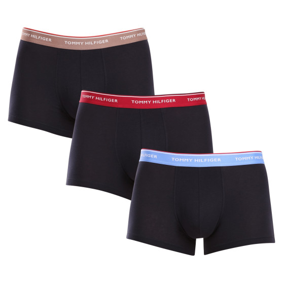 3PACK Boxers para hombre Tommy Hilfiger azul oscuro (UM0UM01642 0R6)