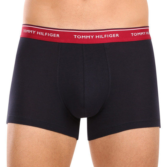 3PACK Boxers para hombre Tommy Hilfiger azul oscuro (UM0UM01642 0R6)