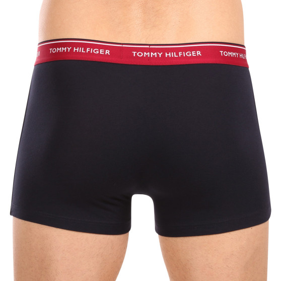 3PACK Boxers para hombre Tommy Hilfiger azul oscuro (UM0UM01642 0R6)