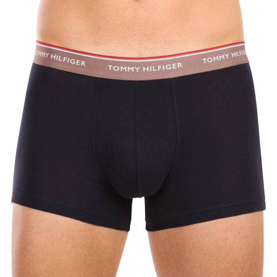 3PACK Boxers para hombre Tommy Hilfiger azul oscuro (UM0UM01642 0R6)