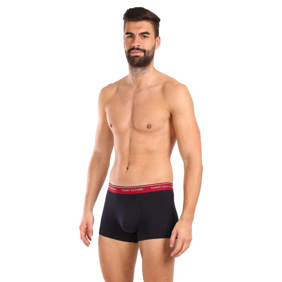 3PACK Boxers para hombre Tommy Hilfiger azul oscuro (UM0UM01642 0R6)