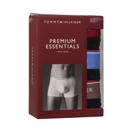 3PACK Boxers para hombre Tommy Hilfiger azul oscuro (UM0UM01642 0R6)