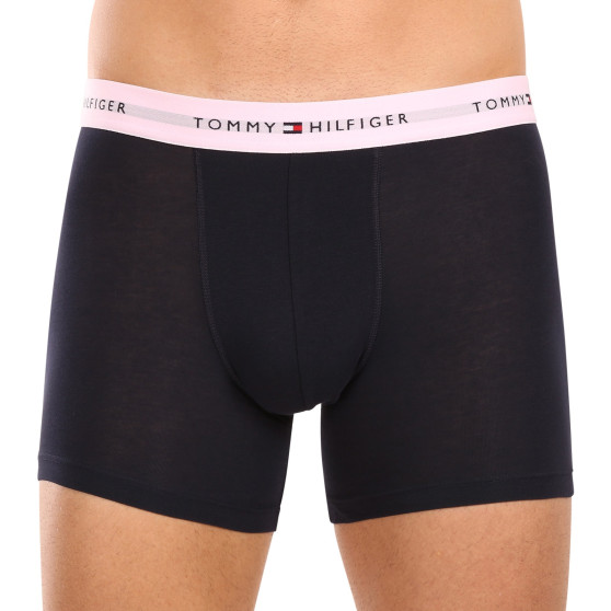 3PACK Boxers para hombre Tommy Hilfiger azul oscuro (UM0UM02765 0VH)