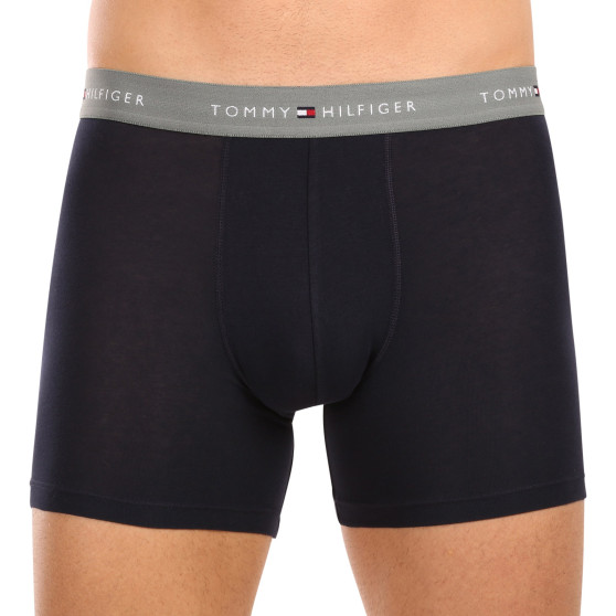 3PACK Boxers para hombre Tommy Hilfiger azul oscuro (UM0UM02765 0VH)