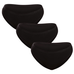 3PACK bragas de mujer Pietro Filipi negro (3KB001)