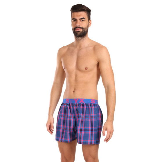 5PACK Calzones de hombre Styx deportivo elástico multicolor (5B103135)