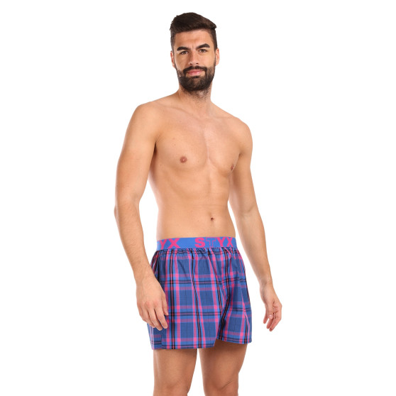 5PACK Calzones de hombre Styx deportivo elástico multicolor (5B103135)