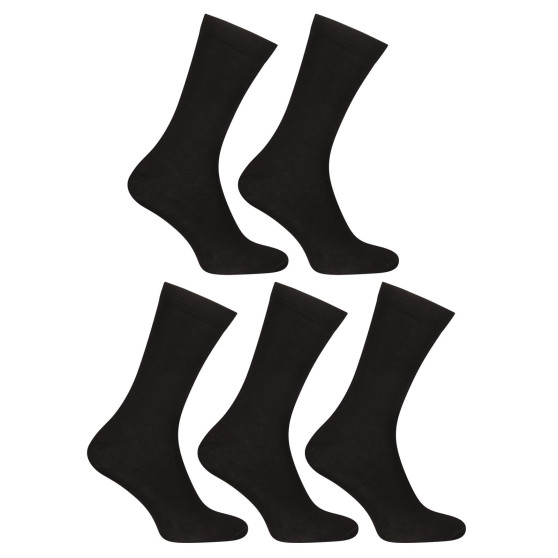 5PACK calcetines Nedeto high bamboo negro (5PBV01)