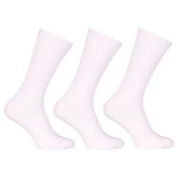 3PACK calcetines Nedeto alto bambú blanco (3PBV02)