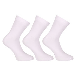 3PACK Nedeto calcetines calcetines tobilleros bambú blanco (3PBK02)