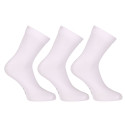 3PACK Nedeto calcetines calcetines tobilleros bambú blanco (3PBK02)