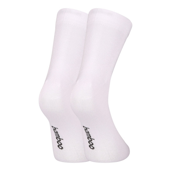 3PACK Nedeto calcetines calcetines tobilleros bambú blanco (3PBK02)