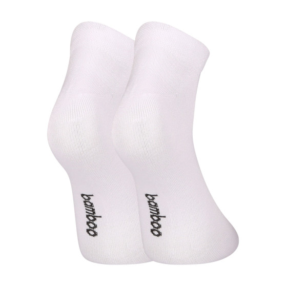 3PACK Nedeto calcetines bajos bambú blanco (3PBN02)