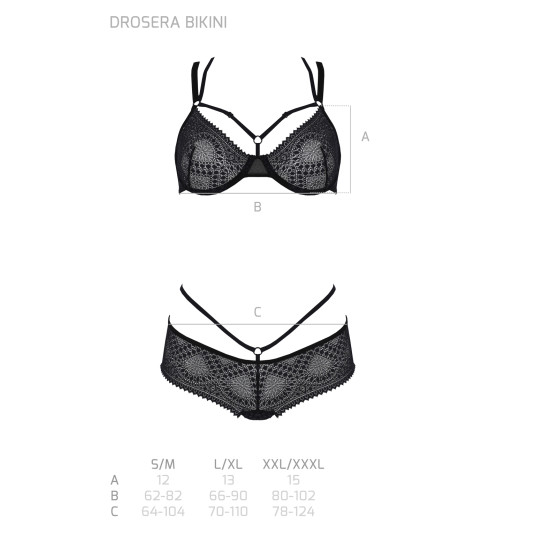 Conjunto mujer Passion negro (Drosera bikini)