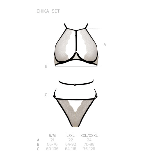 Conjunto mujer Passion beige (Chika set)