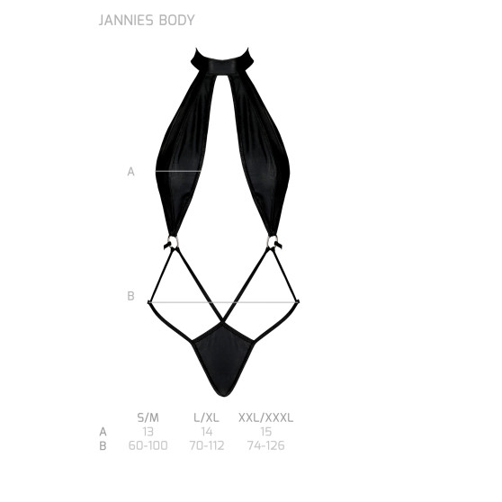 Body de mujer Passion negro (Jannies body)