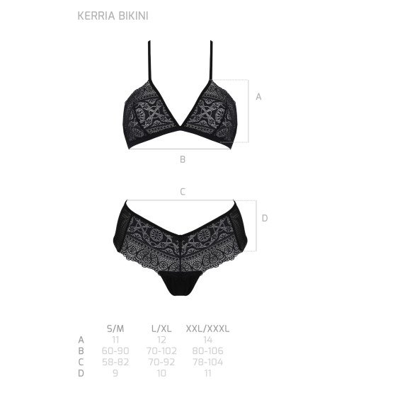 Conjunto mujer Passion negro (Kerria bikini)