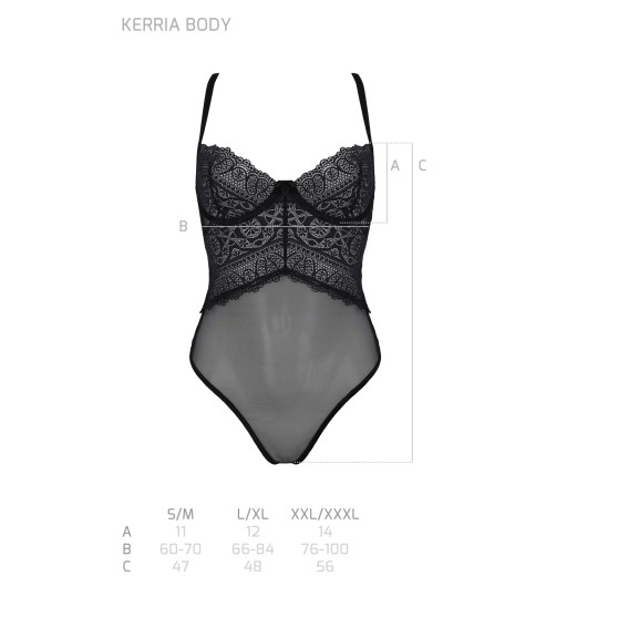 Body de mujer Passion negro (Kerria body)