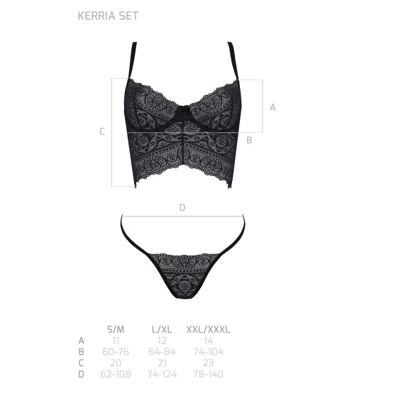 Conjunto mujer Passion negro (Kerria set)