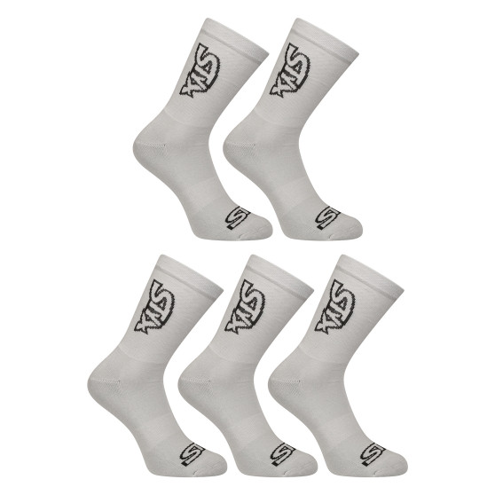 5PACK calcetines Styx alto gris (5HV1062)