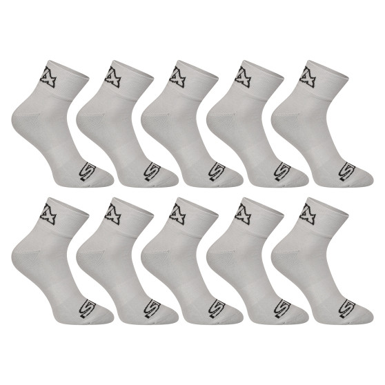 10PACK calcetines Styx tobillo gris (10HK1062)