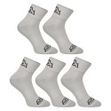 5PACK calcetines Styx tobillo gris (5HK1062)