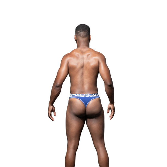 Andrew Christian Tanga de hombre azul CASI NAKED (93162-NVY)