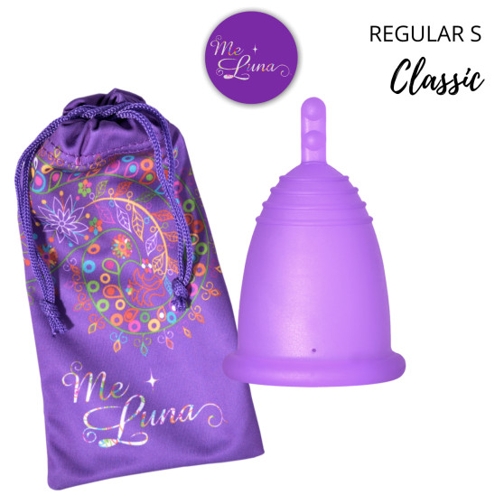 Copa menstrual Me Luna Classic S con tallo morado (MELU039)