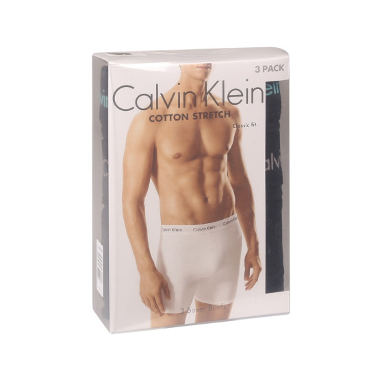 3PACK Boxers para hombre Calvin Klein negro (NB1770A-MXT)