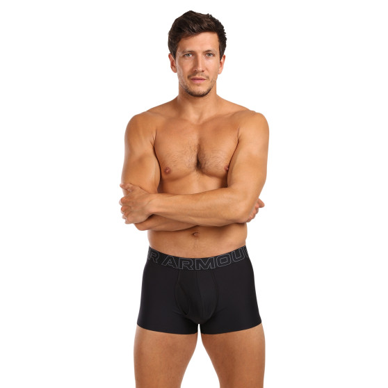 3PACK Boxers para hombre Under Armour negro (1383882 001)