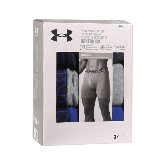 3PACK Boxers para hombre Under Armour multicolor (1383889 410)