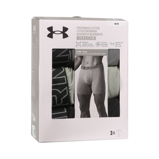 3PACK Boxers para hombre Under Armour multicolor (1383889 709)