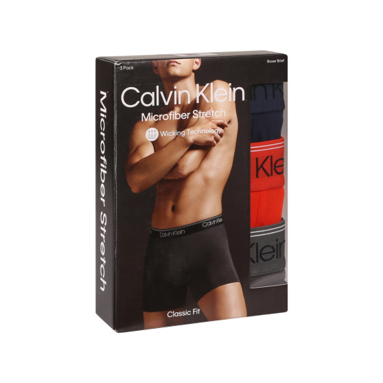 3PACK Boxers para hombre Calvin Klein multicolor (NB2570A-MGY)