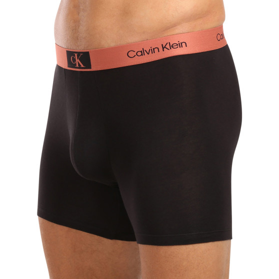 3PACK Boxers para hombre Calvin Klein negro (NB3529A-MTF)