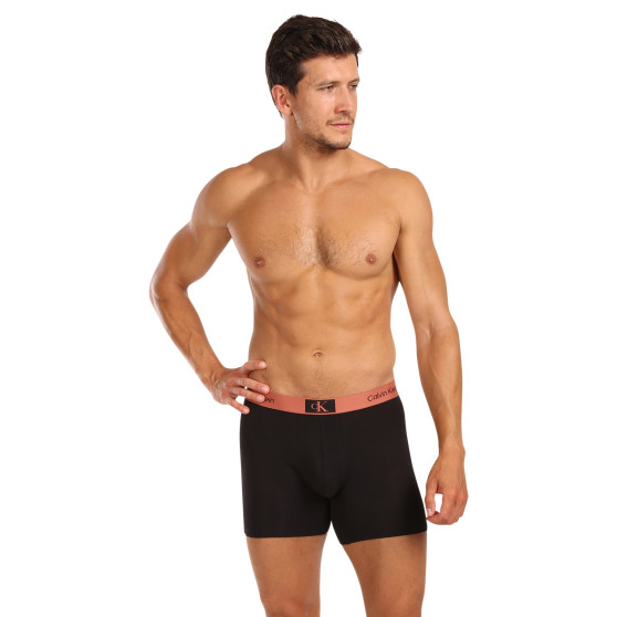 3PACK Boxers para hombre Calvin Klein negro (NB3529A-MTF)