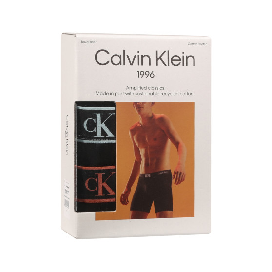 3PACK Boxers para hombre Calvin Klein negro (NB3529A-MTF)