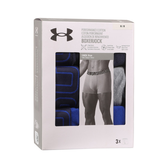 3PACK Boxers para hombre Under Armour multicolor (1383891 410)