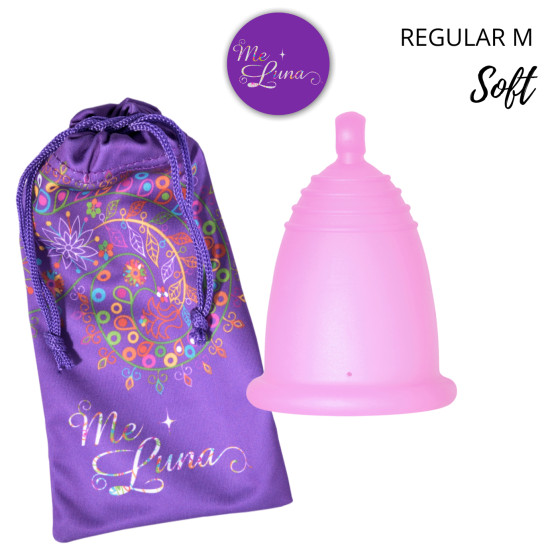 Copa menstrual Me Luna Soft M con bola rosa (MELU002)