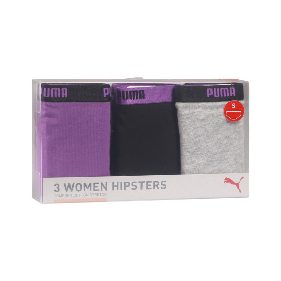 3PACK bragas de mujer Puma multicolor (503007001 004)