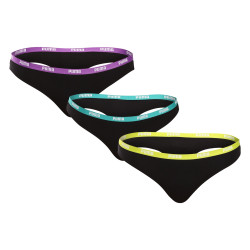 3PACK tanga de mujer Puma negro (503008001 005)