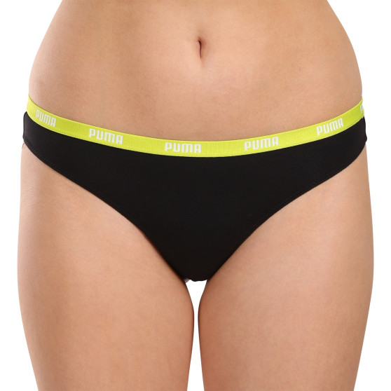 3PACK tanga de mujer Puma negro (503008001 005)