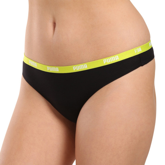 3PACK tanga de mujer Puma negro (503008001 005)