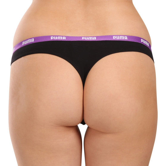 3PACK tanga de mujer Puma negro (503008001 005)